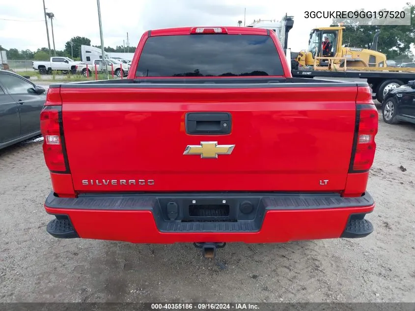 2016 Chevrolet Silverado K1500 Lt VIN: 3GCUKREC9GG197520 Lot: 40355186