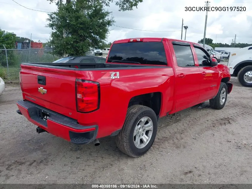 2016 Chevrolet Silverado K1500 Lt VIN: 3GCUKREC9GG197520 Lot: 40355186