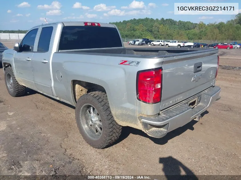 1GCVKREC3GZ214171 2016 Chevrolet Silverado 1500 2Lt