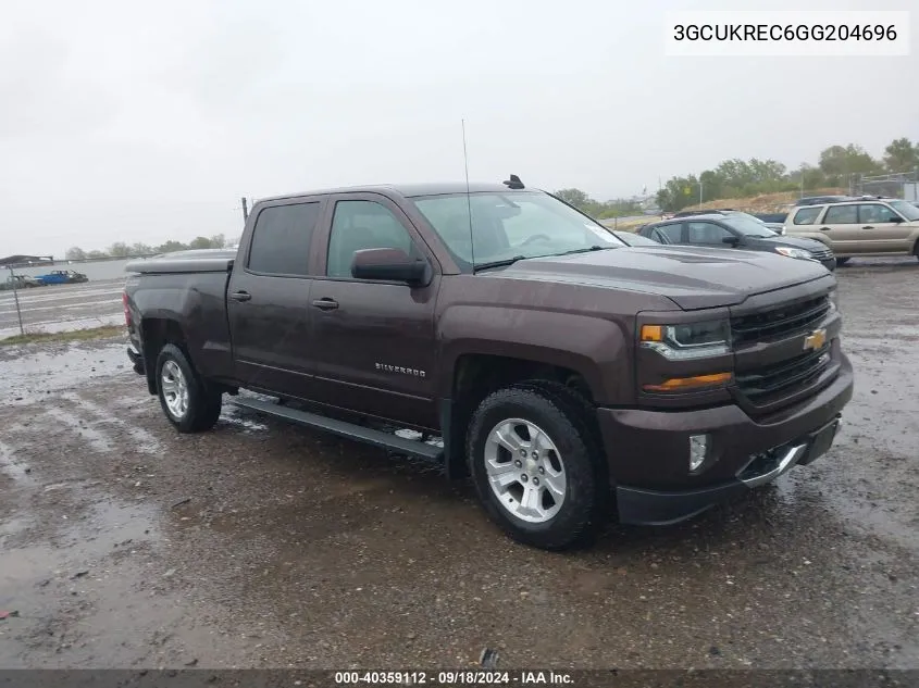 2016 Chevrolet Silverado 1500 2Lt VIN: 3GCUKREC6GG204696 Lot: 40359112