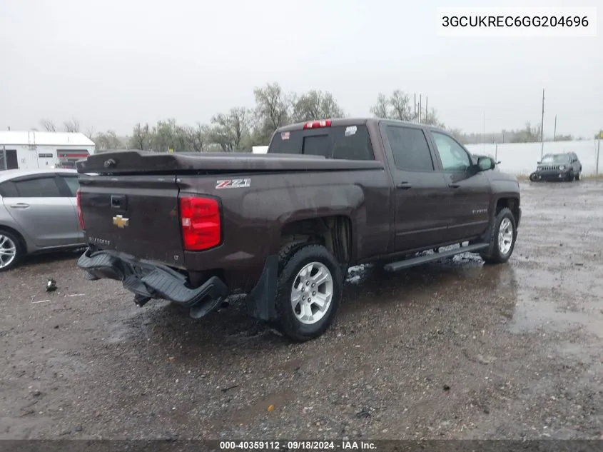 2016 Chevrolet Silverado 1500 2Lt VIN: 3GCUKREC6GG204696 Lot: 40359112