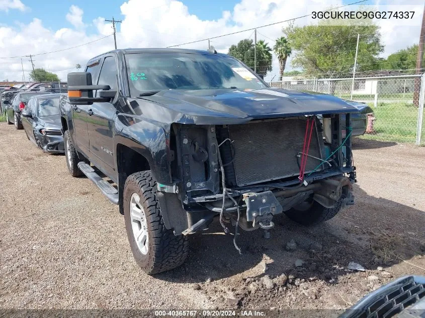 2016 Chevrolet Silverado 1500 1Lt VIN: 3GCUKREC9GG274337 Lot: 40365767