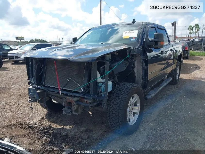 2016 Chevrolet Silverado 1500 1Lt VIN: 3GCUKREC9GG274337 Lot: 40365767