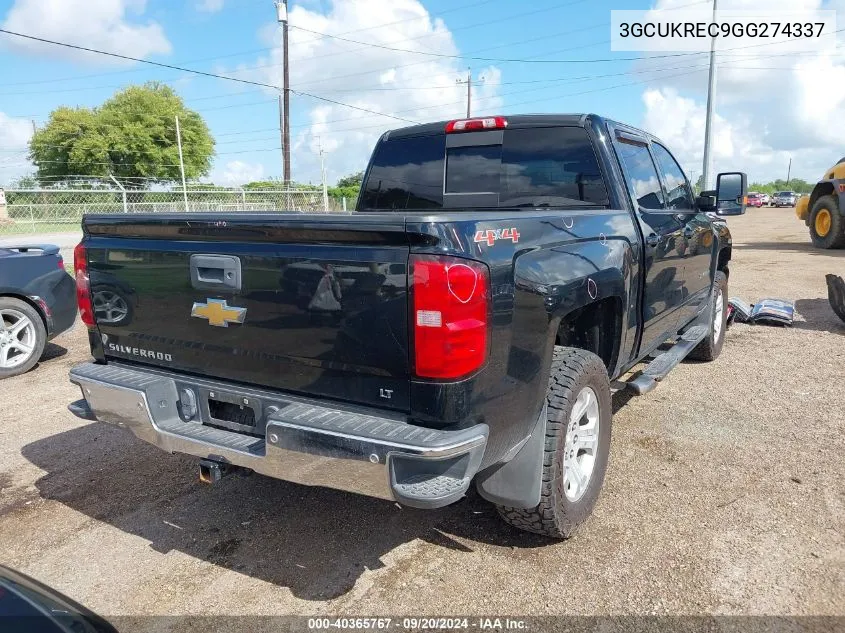 2016 Chevrolet Silverado 1500 1Lt VIN: 3GCUKREC9GG274337 Lot: 40365767