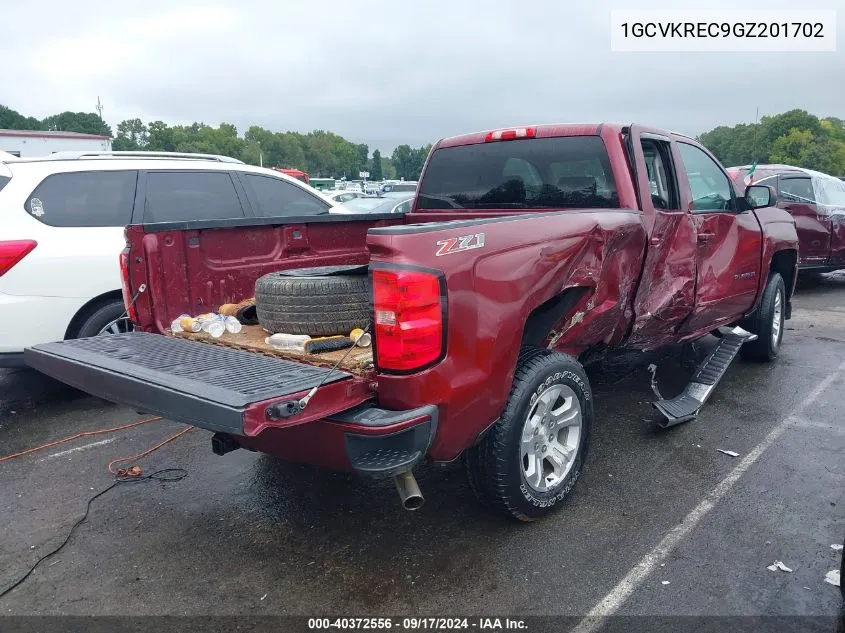 2016 Chevrolet Silverado 1500 2Lt VIN: 1GCVKREC9GZ201702 Lot: 40372556