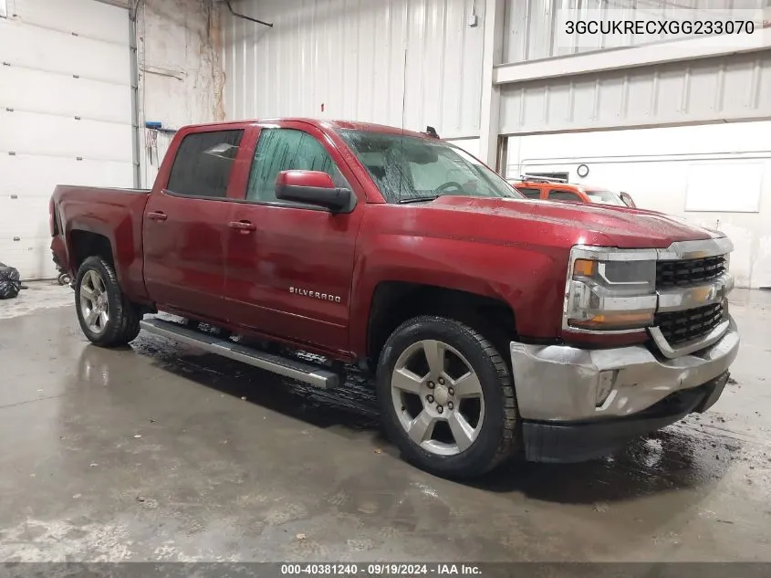 2016 Chevrolet Silverado 1500 1Lt VIN: 3GCUKRECXGG233070 Lot: 40381240