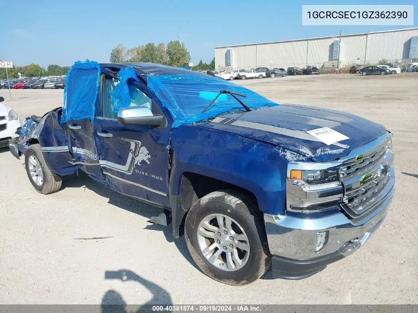 2016 Chevrolet Silverado 1500 1Lz VIN: 1GCRCSEC1GZ362390 Lot: 40381874