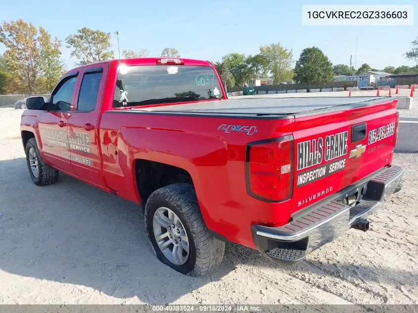 2016 Chevrolet Silverado 1500 1Lt VIN: 1GCVKREC2GZ336603 Lot: 40383524