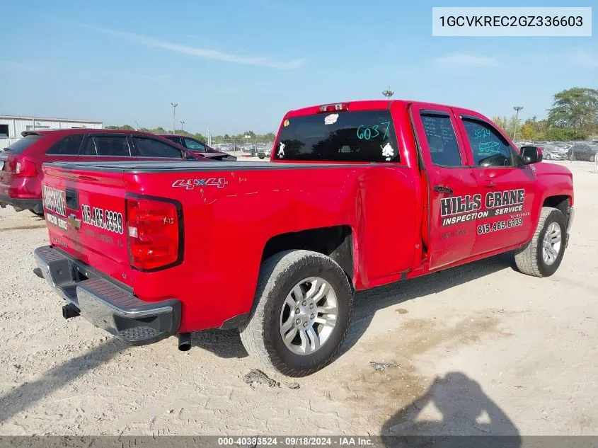 2016 Chevrolet Silverado 1500 1Lt VIN: 1GCVKREC2GZ336603 Lot: 40383524