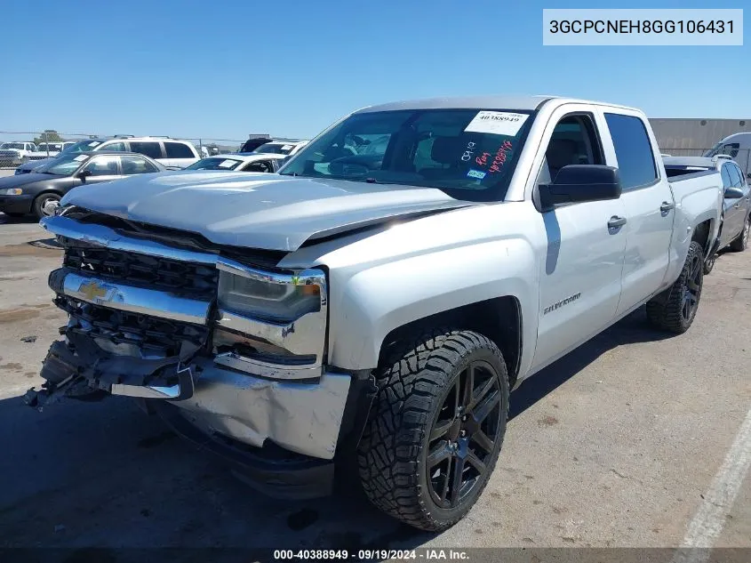 3GCPCNEH8GG106431 2016 Chevrolet Silverado 1500 Wt