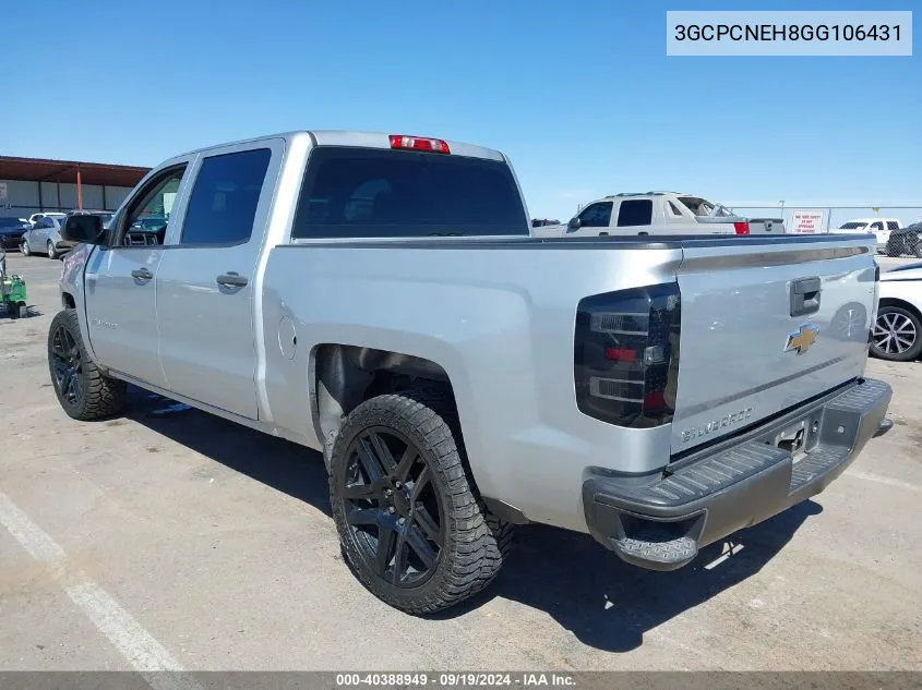 3GCPCNEH8GG106431 2016 Chevrolet Silverado 1500 Wt