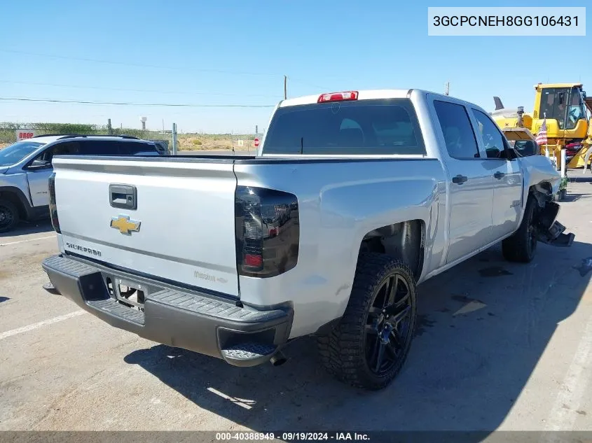 3GCPCNEH8GG106431 2016 Chevrolet Silverado 1500 Wt