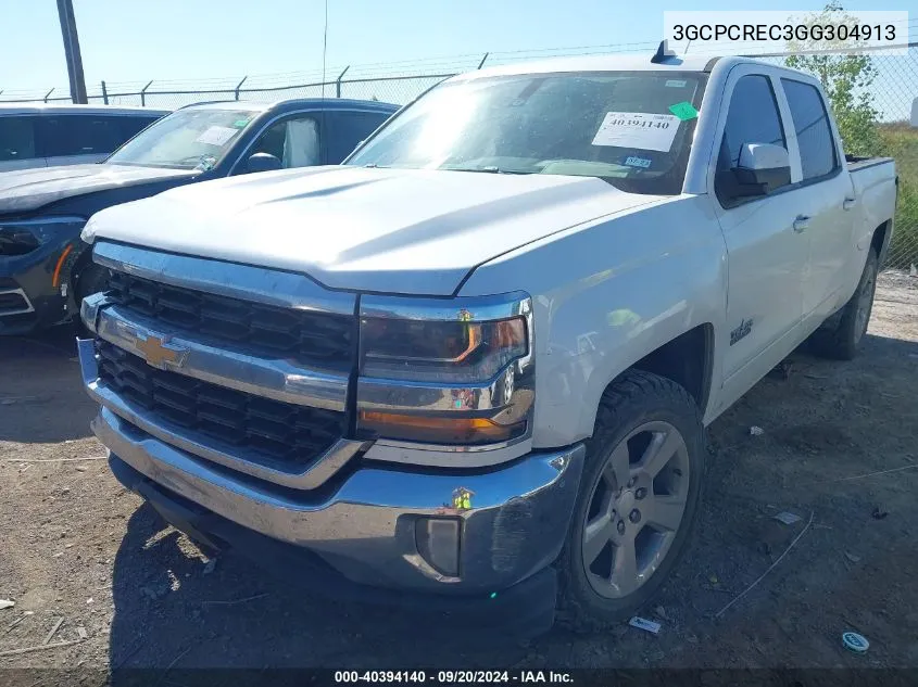 3GCPCREC3GG304913 2016 Chevrolet Silverado 1500 1Lt