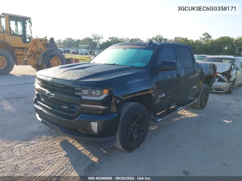 2016 Chevrolet Silverado 1500 2Lz VIN: 3GCUKSEC6GG358171 Lot: 40399880