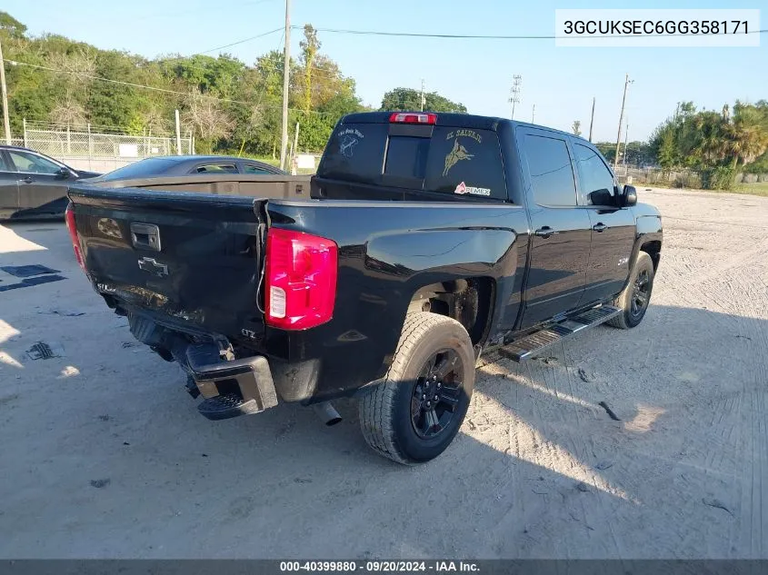 2016 Chevrolet Silverado 1500 2Lz VIN: 3GCUKSEC6GG358171 Lot: 40399880