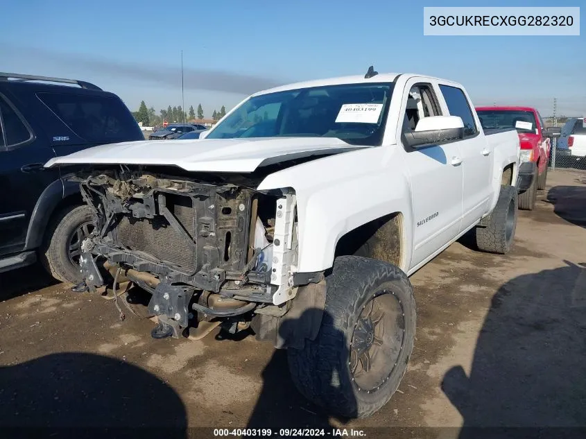 2016 Chevrolet Silverado 1500 1Lt VIN: 3GCUKRECXGG282320 Lot: 40403199