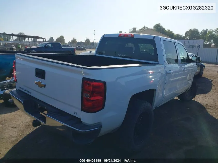 2016 Chevrolet Silverado 1500 1Lt VIN: 3GCUKRECXGG282320 Lot: 40403199