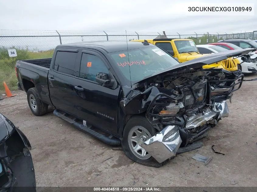 2016 Chevrolet Silverado K1500/K1500 Ls VIN: 3GCUKNECXGG108949 Lot: 40404518