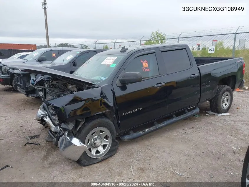 2016 Chevrolet Silverado K1500/K1500 Ls VIN: 3GCUKNECXGG108949 Lot: 40404518