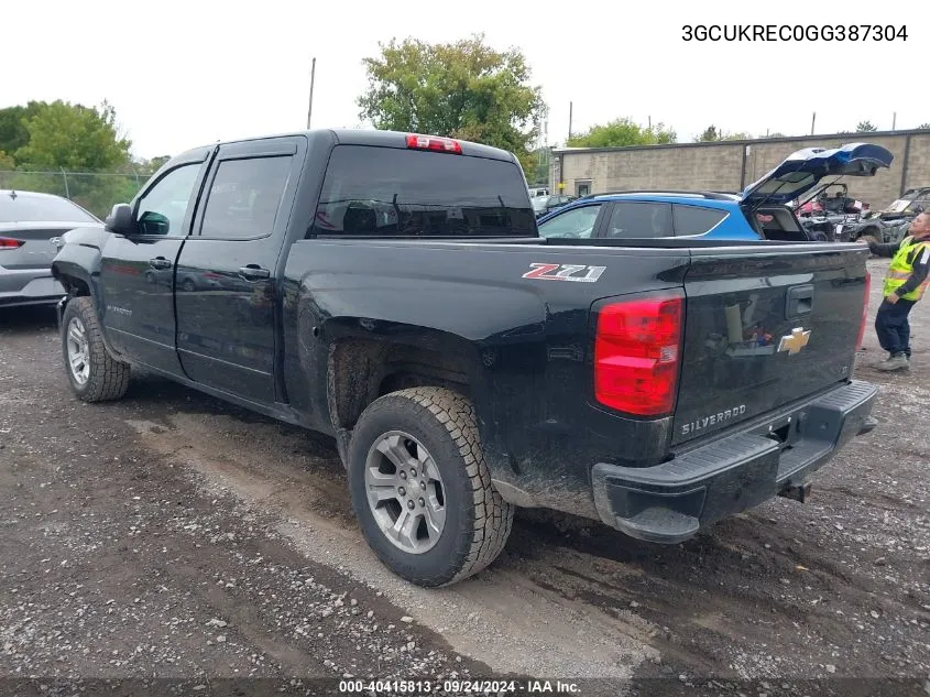 2016 Chevrolet Silverado 1500 2Lt VIN: 3GCUKREC0GG387304 Lot: 40415813