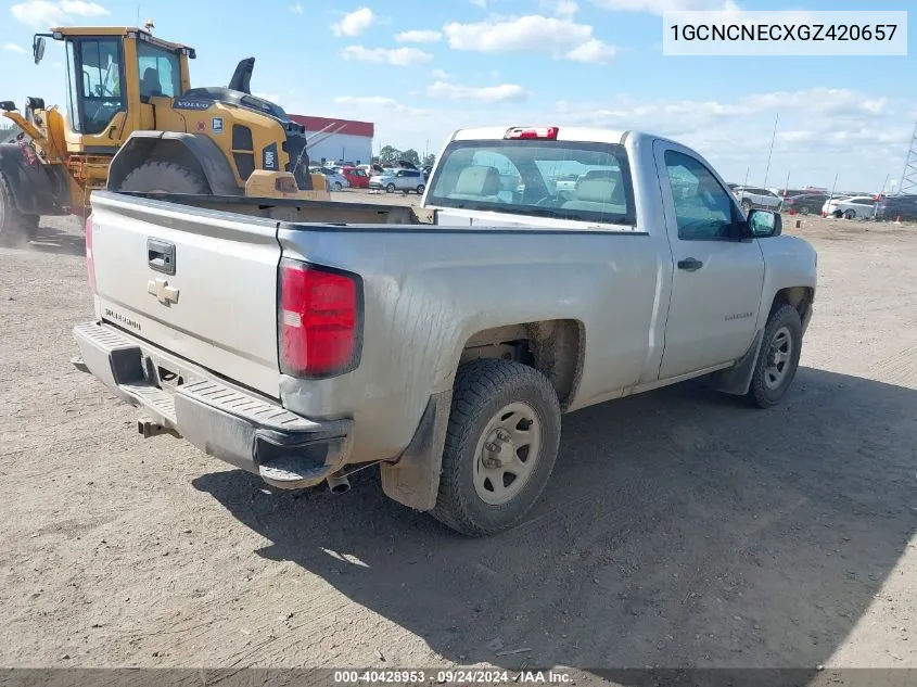 2016 Chevrolet Silverado 1500 Wt VIN: 1GCNCNECXGZ420657 Lot: 40428953