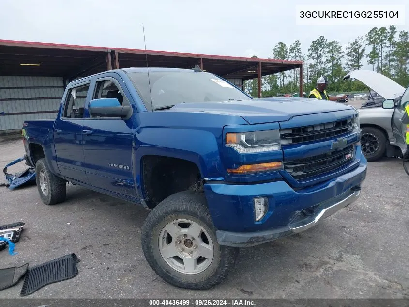 2016 Chevrolet Silverado K1500 Lt VIN: 3GCUKREC1GG255104 Lot: 40436499