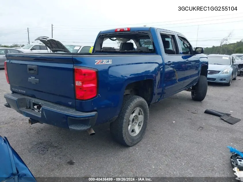 3GCUKREC1GG255104 2016 Chevrolet Silverado K1500 Lt