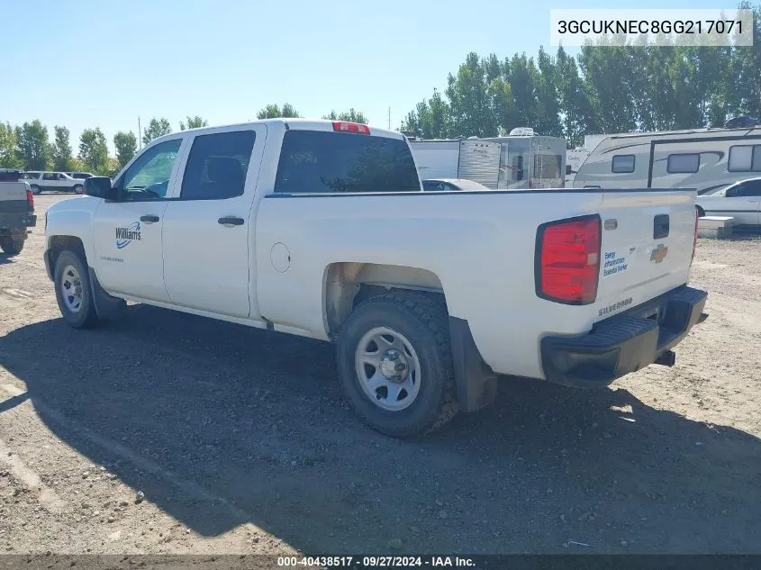 2016 Chevrolet Silverado 1500 Wt VIN: 3GCUKNEC8GG217071 Lot: 40438517