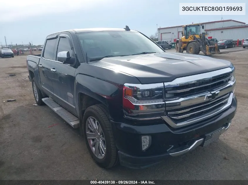 3GCUKTEC8GG159693 2016 Chevrolet Silverado 1500 K1500 High Country