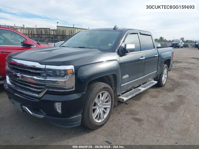 3GCUKTEC8GG159693 2016 Chevrolet Silverado 1500 K1500 High Country