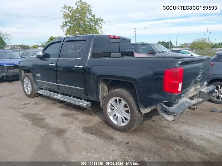 3GCUKTEC8GG159693 2016 Chevrolet Silverado 1500 K1500 High Country