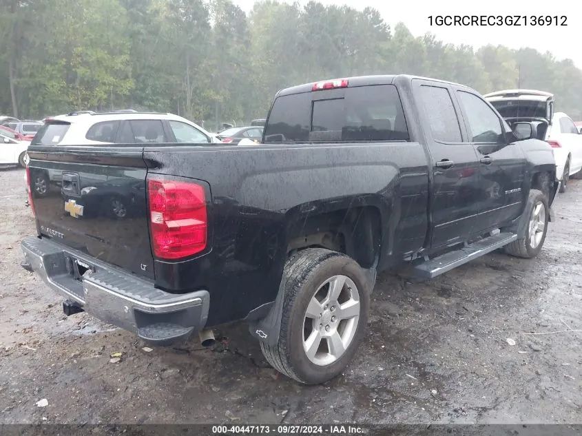 2016 Chevrolet Silverado 1500 1Lt VIN: 1GCRCREC3GZ136912 Lot: 40447173