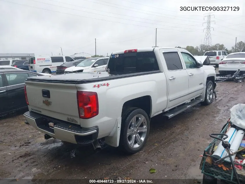 2016 Chevrolet Silverado 1500 High Country VIN: 3GCUKTEC9GG327129 Lot: 40448723