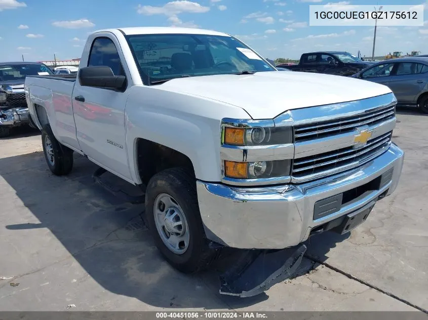 2016 Chevrolet Silverado 2500Hd Wt VIN: 1GC0CUEG1GZ175612 Lot: 40451056