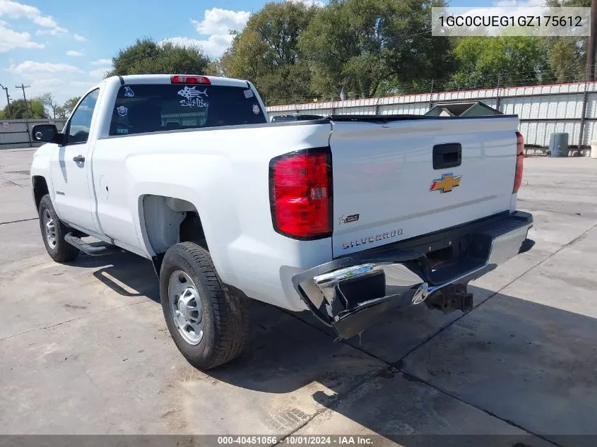 2016 Chevrolet Silverado 2500Hd Wt VIN: 1GC0CUEG1GZ175612 Lot: 40451056