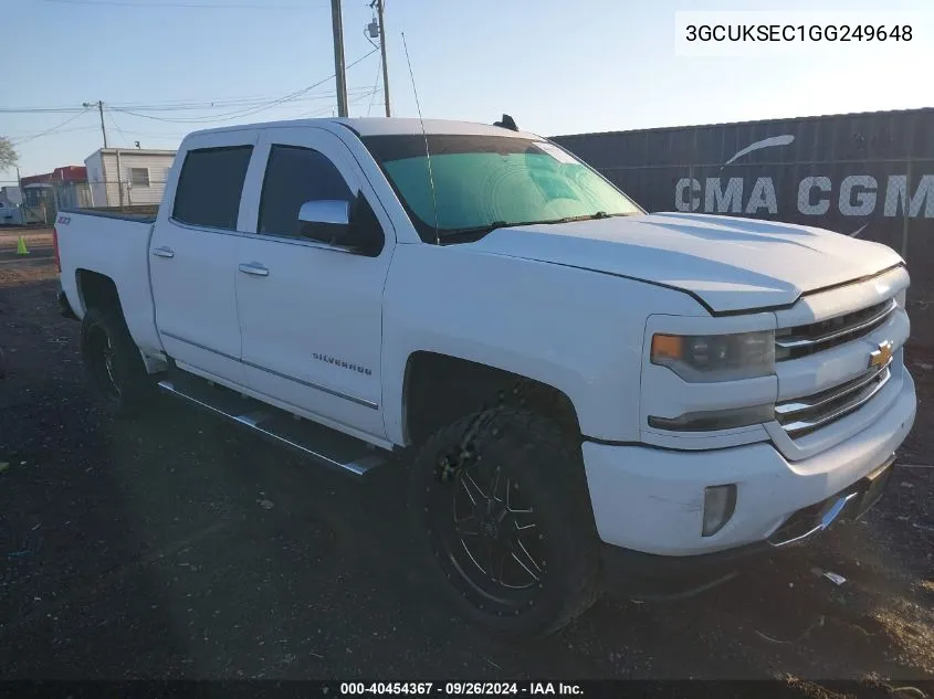 2016 Chevrolet Silverado 1500 2Lz VIN: 3GCUKSEC1GG249648 Lot: 40454367