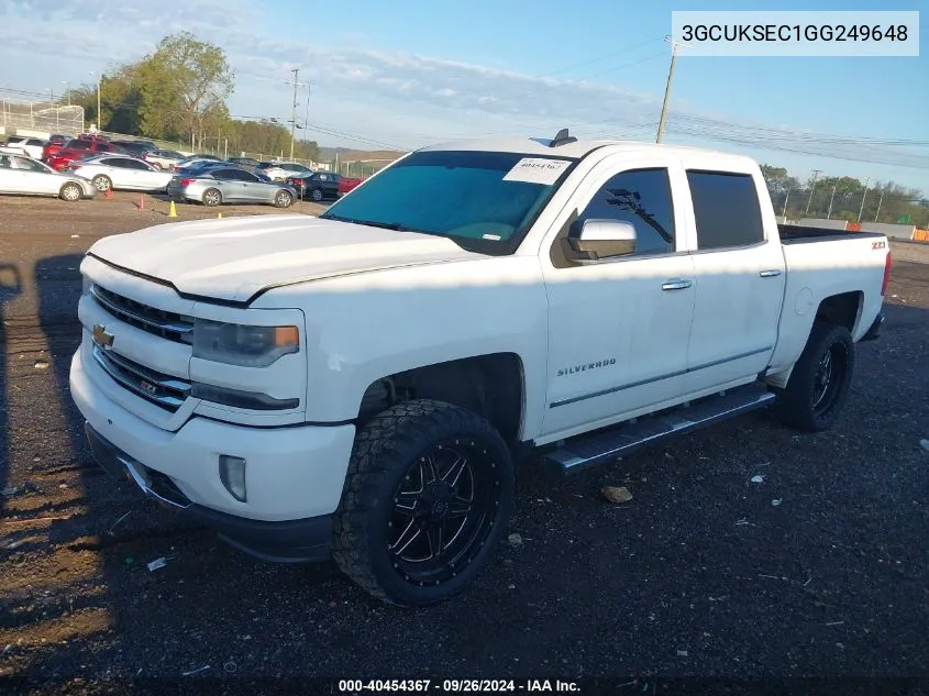 2016 Chevrolet Silverado 1500 2Lz VIN: 3GCUKSEC1GG249648 Lot: 40454367