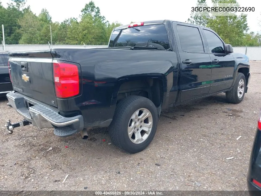 3GCPCREC0GG322690 2016 Chevrolet Silverado 1500 1Lt