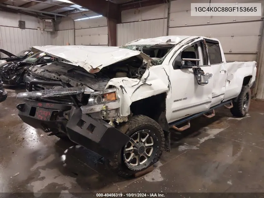 2016 Chevrolet Silverado 3500Hd Ltz VIN: 1GC4K0C88GF153665 Lot: 40456319