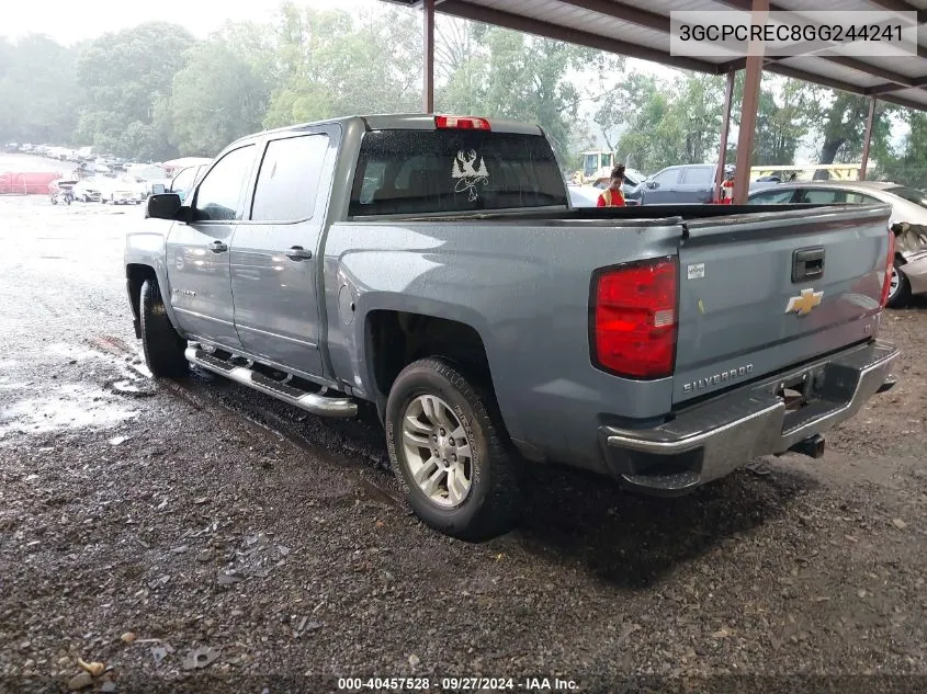 2016 Chevrolet Silverado 1500 1Lt VIN: 3GCPCREC8GG244241 Lot: 40457528