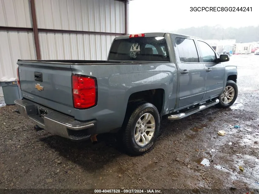 2016 Chevrolet Silverado 1500 1Lt VIN: 3GCPCREC8GG244241 Lot: 40457528