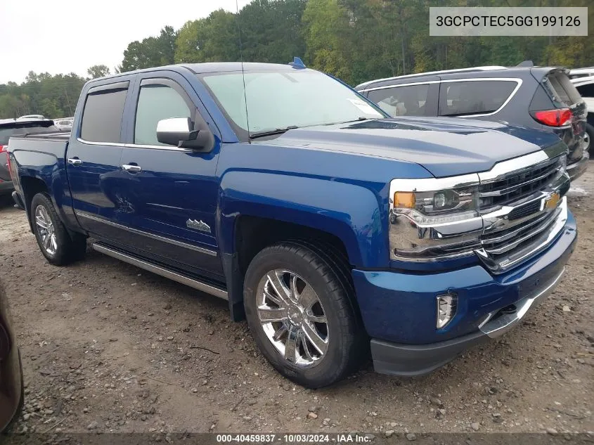 2016 Chevrolet Silverado 1500 High Country VIN: 3GCPCTEC5GG199126 Lot: 40459837