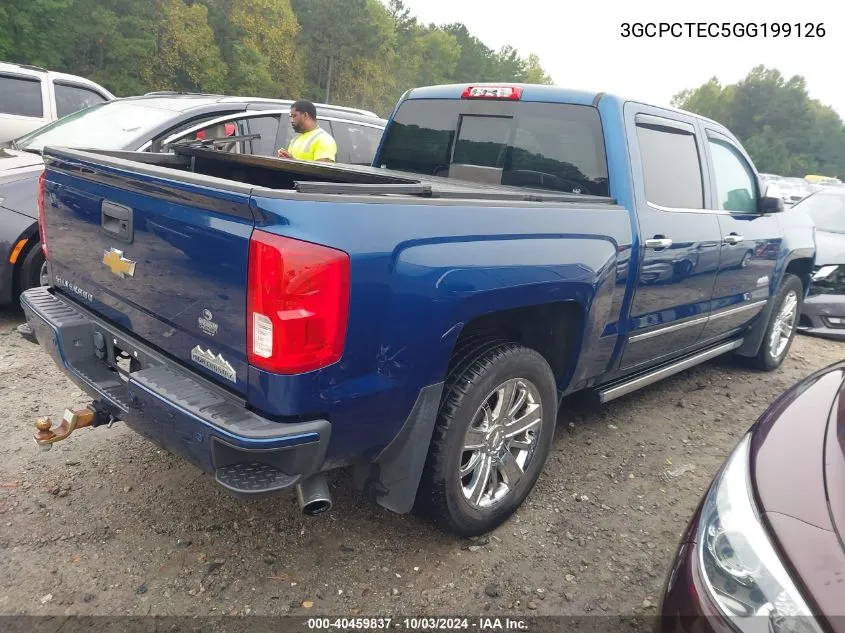 2016 Chevrolet Silverado 1500 High Country VIN: 3GCPCTEC5GG199126 Lot: 40459837