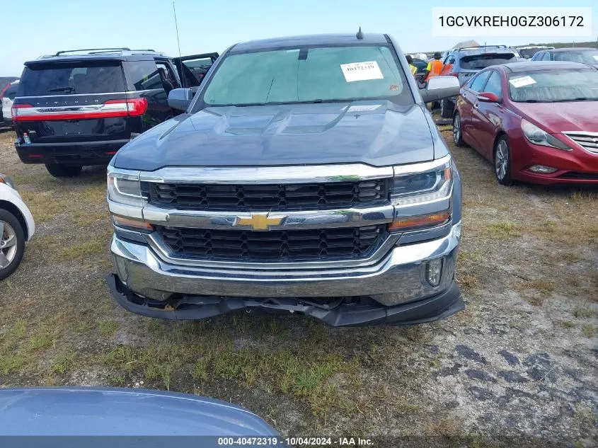 2016 Chevrolet Silverado 1500 1Lt VIN: 1GCVKREH0GZ306172 Lot: 40472319