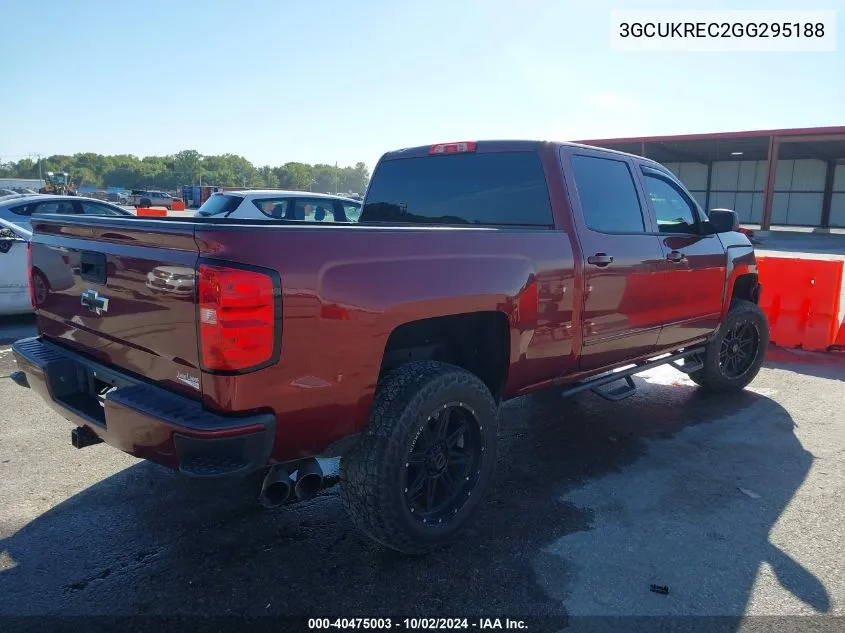 3GCUKREC2GG295188 2016 Chevrolet Silverado 1500 2Lt