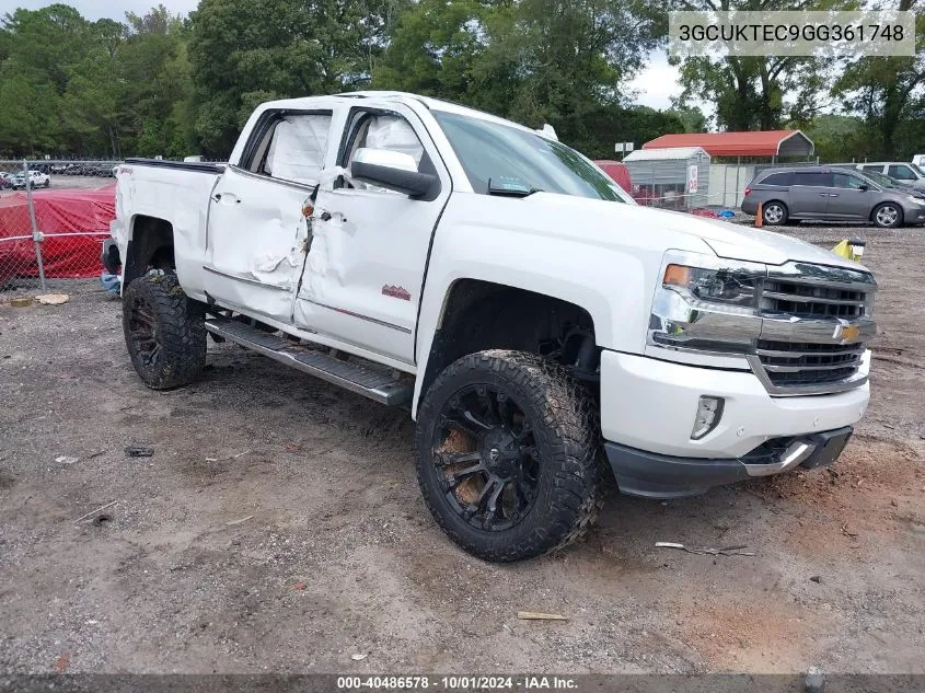 2016 Chevrolet Silverado 1500 High Country VIN: 3GCUKTEC9GG361748 Lot: 40486578