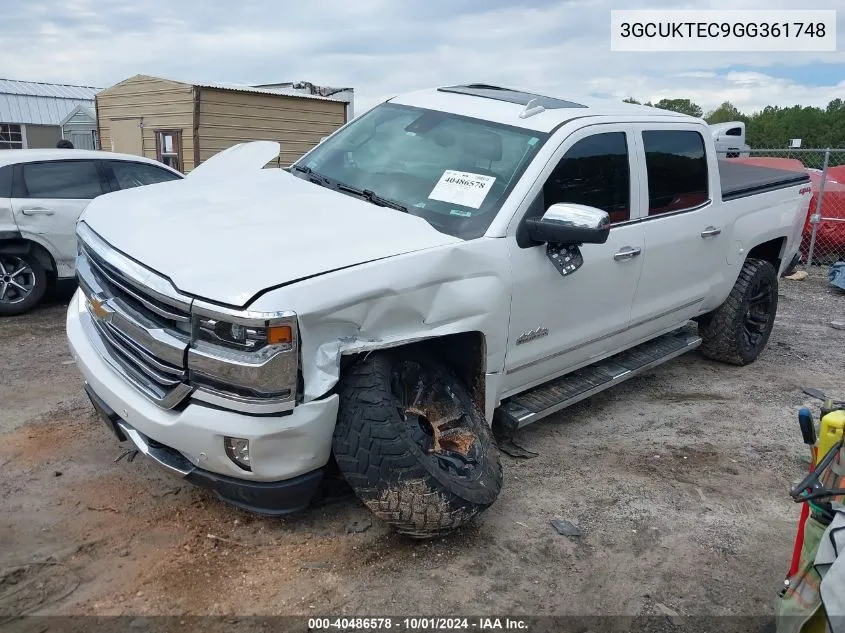 2016 Chevrolet Silverado 1500 High Country VIN: 3GCUKTEC9GG361748 Lot: 40486578