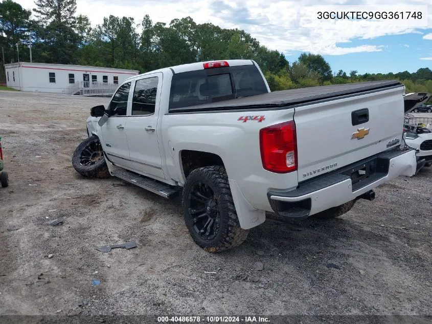 2016 Chevrolet Silverado 1500 High Country VIN: 3GCUKTEC9GG361748 Lot: 40486578