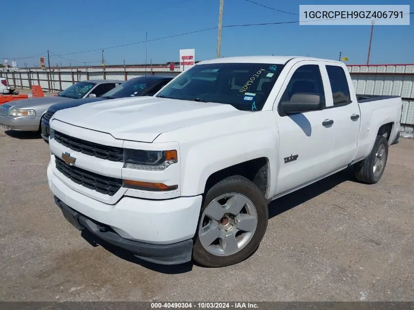 2016 Chevrolet Silverado 1500 Custom VIN: 1GCRCPEH9GZ406791 Lot: 40490304