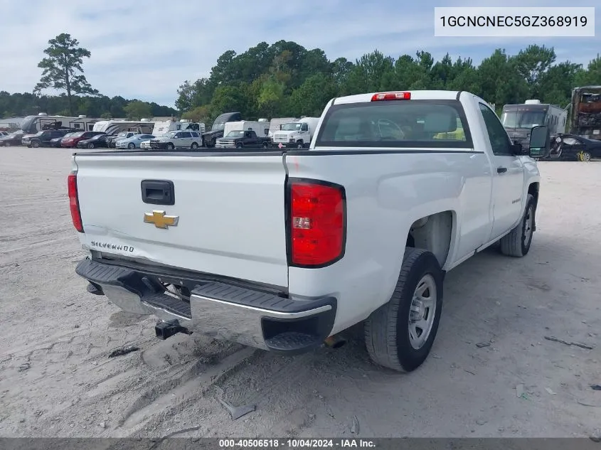 2016 Chevrolet Silverado 1500 Wt VIN: 1GCNCNEC5GZ368919 Lot: 40506518